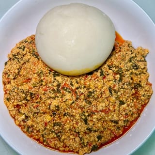 Vegan Egusi and Fufu - V